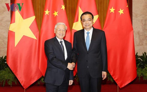 Party leader meets Chinese Premier  - ảnh 1